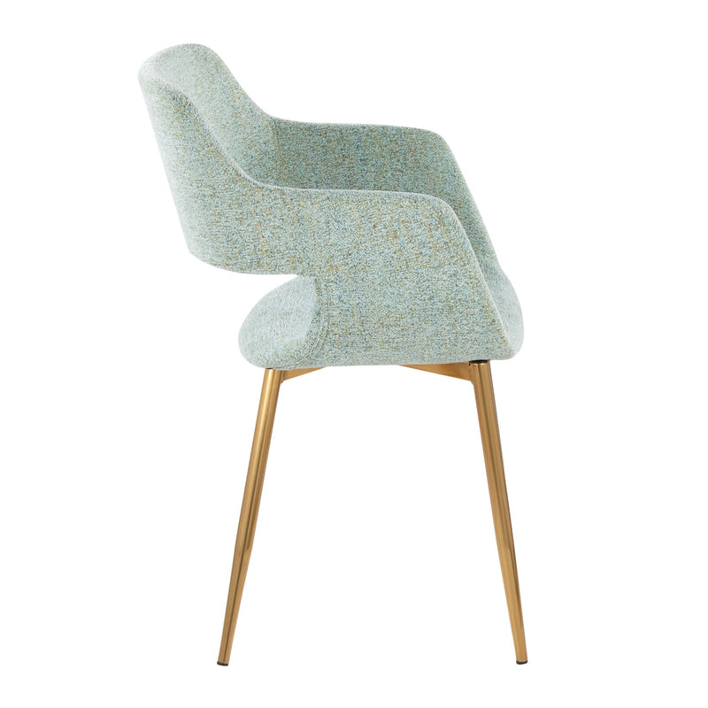 Pair of Lumi Source Margarite contemporary dining chairs with sleek design and versatile style, set of two, shown in image.