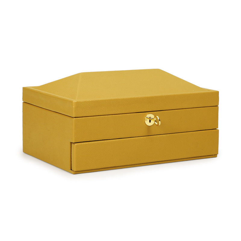 Knox - Vegan Leather Contract-Grade Jewelry Box - Mustard Yellow - R&R Furniture Gallery (Fountain Valley, CA)
