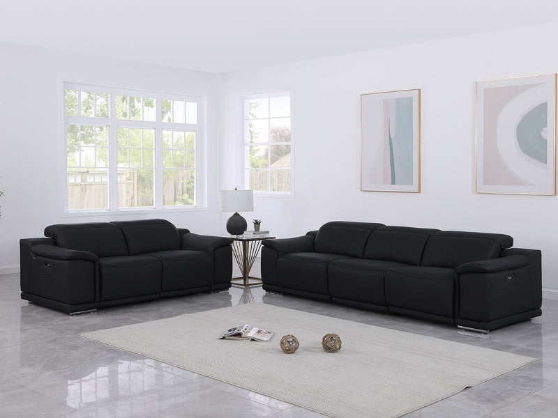 9762 - 5-Piece Modular Power Reclining Sofa And Loveseat Set 5 Power Recliners In - R&R Furniture Gallery (Fountain Valley, CA)