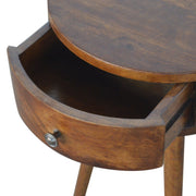 Nordic Chestnut Circular Nightstand - R&R Furniture Gallery (Fountain Valley, CA)