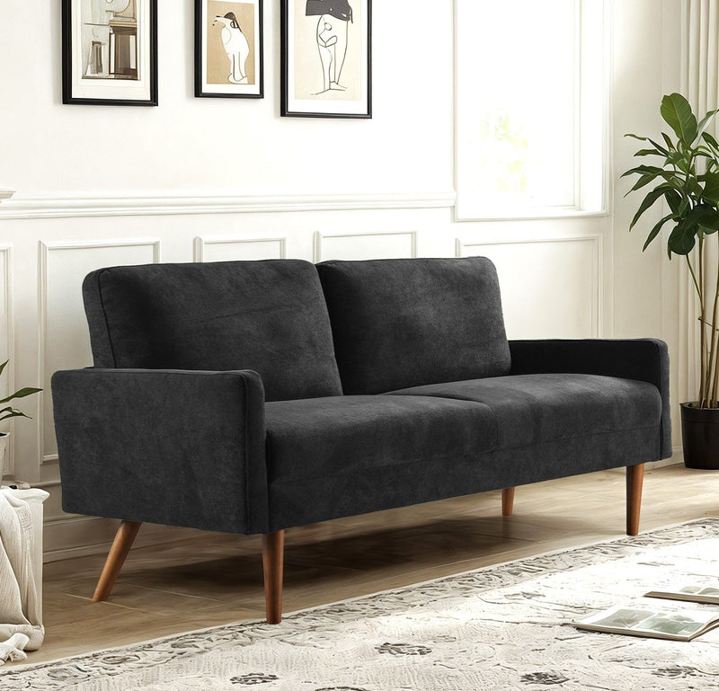 Sofa, European Style With Sleek Design, Modern & Vintage Flair, Upholstered 3 Seater Couch - R&R Furniture Gallery (Fountain Valley, CA)