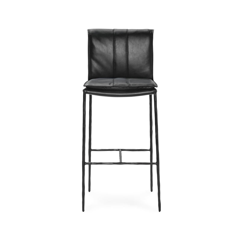 Classic Home Mayer bar stool at 28-30 inches height with wooden seat and metal legs, ideal for home bar or kitchen counter seating.