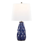 Pair of Lumi Source Hex contemporary table lamps with geometric hexagon-shaped bases and sleek modern design.