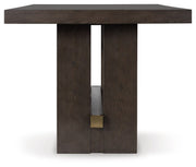 Burkhaus - Rectangular Dining Room Counter Table - Dark Brown - R&R Furniture Gallery (Fountain Valley, CA)