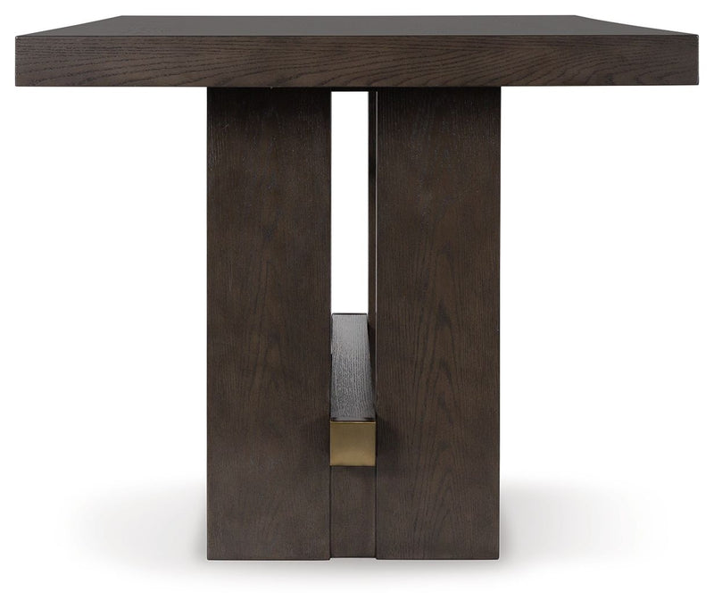 Burkhaus - Rectangular Dining Room Counter Table - Dark Brown - R&R Furniture Gallery (Fountain Valley, CA)