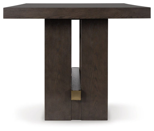 Burkhaus - Rectangular Dining Room Counter Table - Dark Brown - R&R Furniture Gallery (Fountain Valley, CA)