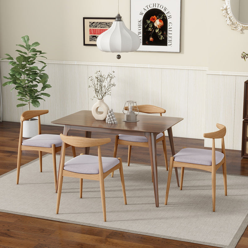 Elegant Dining Chairs With Ergonomic Backrest & Comfort Cushions (Set of 2) - R&R Furniture Gallery (Fountain Valley, CA)