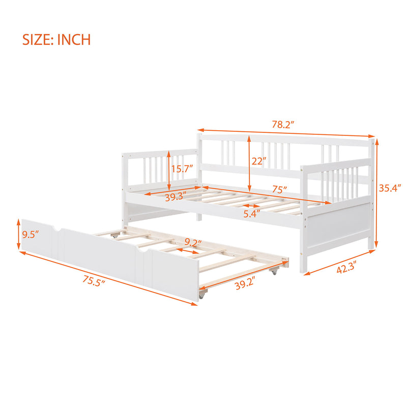 Modern DreamHaus multifunctional daybed with built-in storage drawers, featuring sleek design and clean lines.