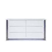 Moon - Smooth Dresser With LED - White - R&R Furniture Gallery (Fountain Valley, CA)