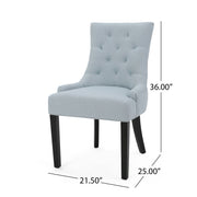 Contemporary Cheney Dining Chair Set With Tufted Design - R&R Furniture Gallery (Fountain Valley, CA)