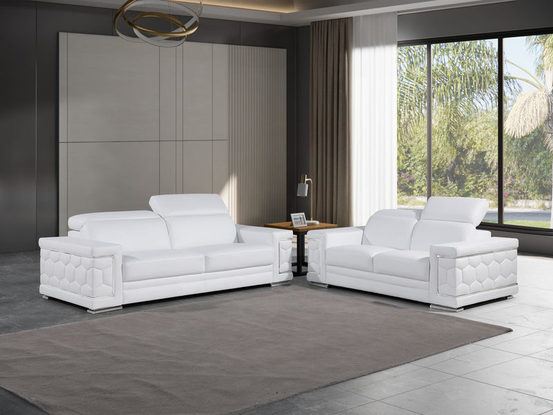 296 - Genuine Leather Living Room Set - R&R Furniture Gallery (Fountain Valley, CA)