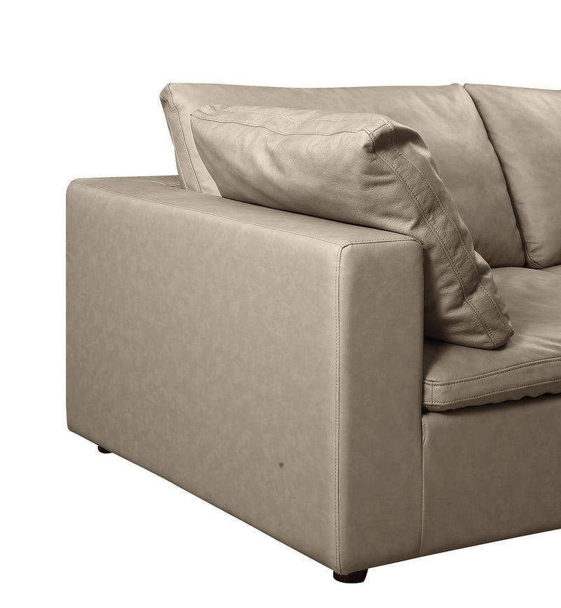 1100 - 5-Piece 4-Seat Sectional (Top-Grain Italian Leather)
