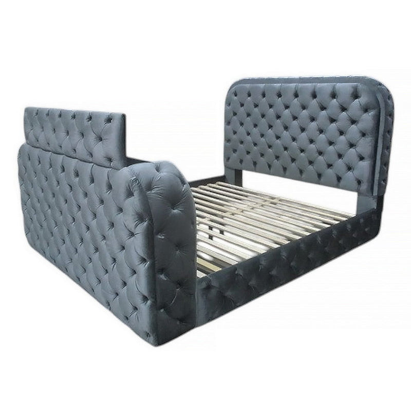 Kana - Bed With LED, Fireplace & TV Stand - R&R Furniture Gallery (Fountain Valley, CA)