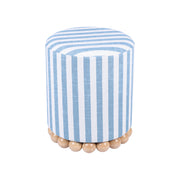 Dex - Striped Linen Ottoman - R&R Furniture Gallery (Fountain Valley, CA)