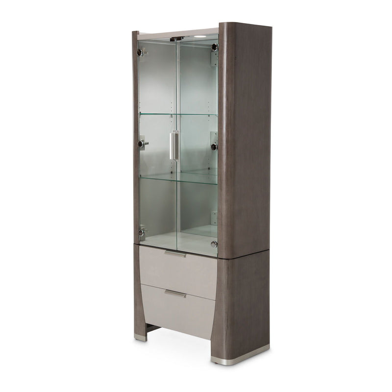 Roxbury Park - Display Cabinet - Slate - R&R Furniture Gallery (Fountain Valley, CA)