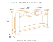 Gavelston - Sofa Table - Black - R&R Furniture Gallery (Fountain Valley, CA)