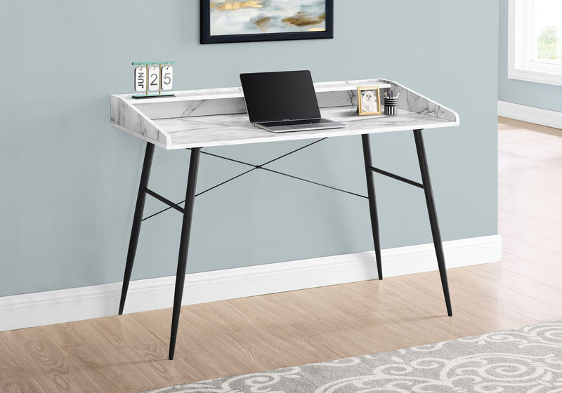 Computer Desk For Home Office, Laptop Storage Shelves, Contemporary & Modern - R&R Furniture Gallery (Fountain Valley, CA)