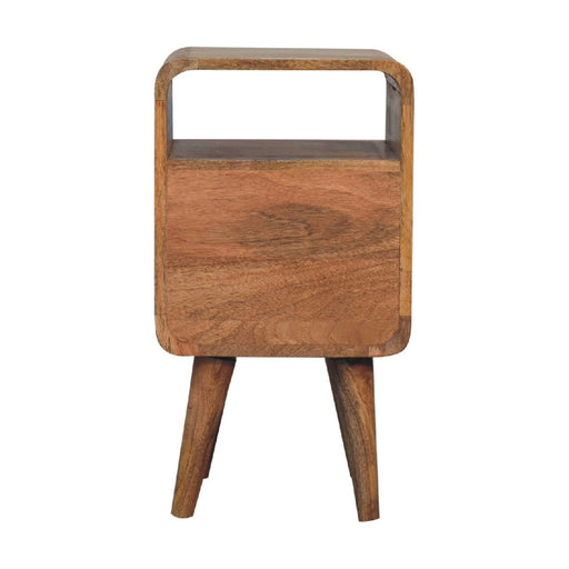 Lille - Mini Curved Nightstand - Oak - R&R Furniture Gallery (Fountain Valley, CA)