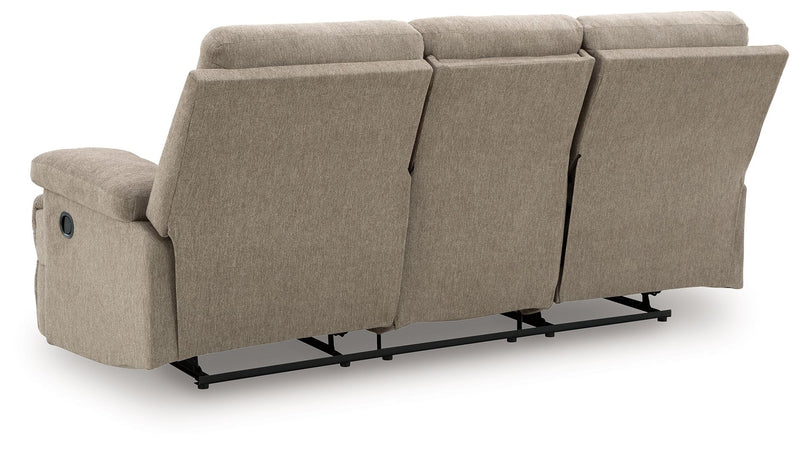 Side-Swipe - Reclining Sofa With Drop Down Table - R&R Furniture Gallery (Fountain Valley, CA)