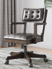 Breckington - Home Office Desk Chair - Dark Brown - R&R Furniture Gallery (Fountain Valley, CA)