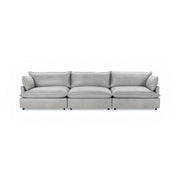 Classic Home Caplan modular sectional sofa with neutral fabric upholstery and plush cushions, perfect for modern living rooms.