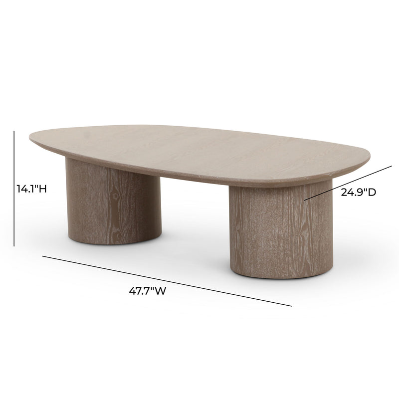 Rhema - Oblong Coffee Table - Washed Ash - R&R Furniture Gallery (Fountain Valley, CA)