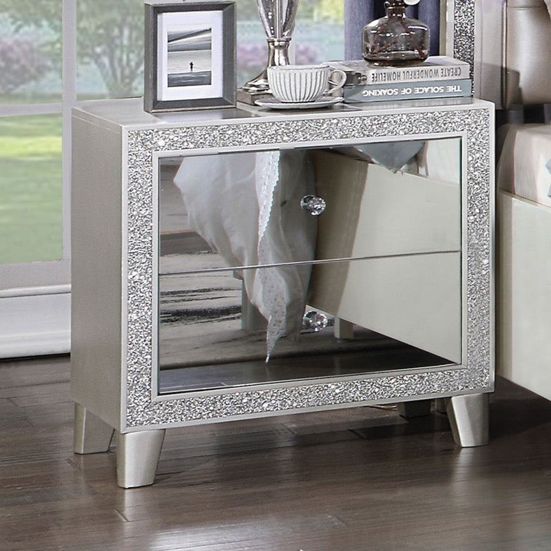 Sliverfluff - Nightstand - Mirrored & Champagne - R&R Furniture Gallery (Fountain Valley, CA)