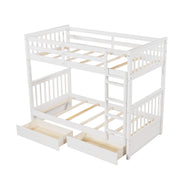 Bunk Bed With Ladders And 2 Storage Drawers - R&R Furniture Gallery (Fountain Valley, CA)