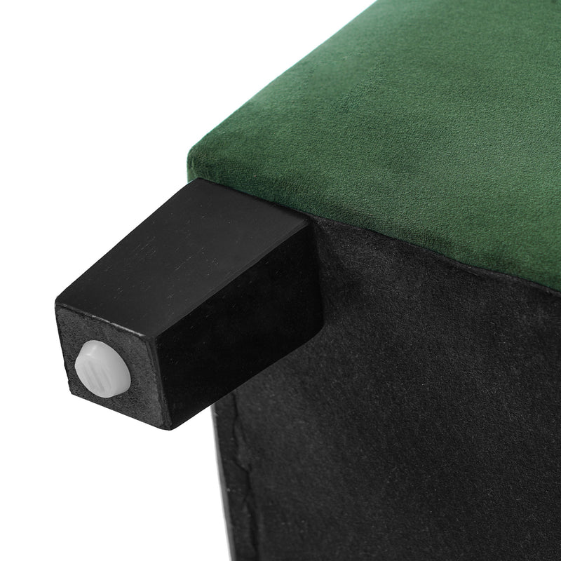 Upholstered Storage Ottoman Bench, Foot Rest For Bedroom - R&R Furniture Gallery (Fountain Valley, CA)