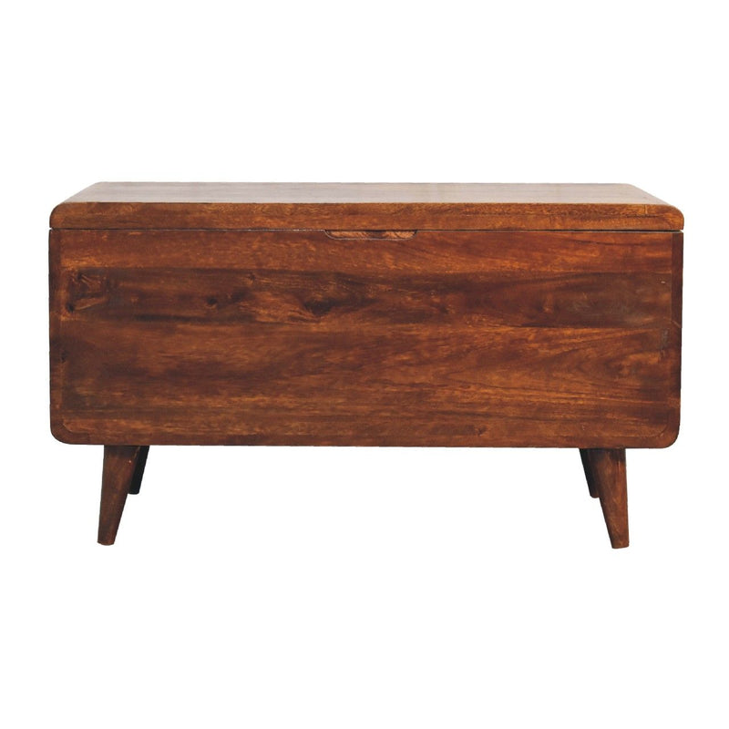 Curved Blanket Box - Chestnut - R&R Furniture Gallery (Fountain Valley, CA)