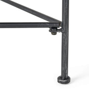 Luna - Outdoor Iron Coffee Table - Black Brush Silver - R&R Furniture Gallery (Fountain Valley, CA)