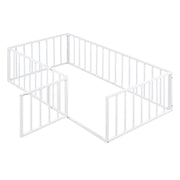 Metal Floor Bed Frame With Fence And Door - R&R Furniture Gallery (Fountain Valley, CA)