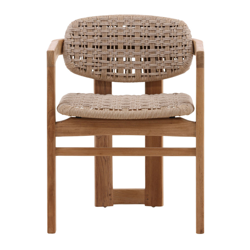 Jovita - Outdoor Dining Chair - Beige And Natural