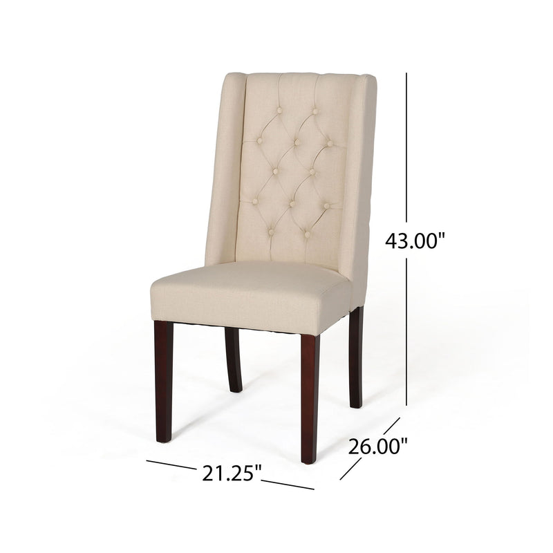 Sophisticated Tufted Dining Chair With High Back Design - R&R Furniture Gallery (Fountain Valley, CA)