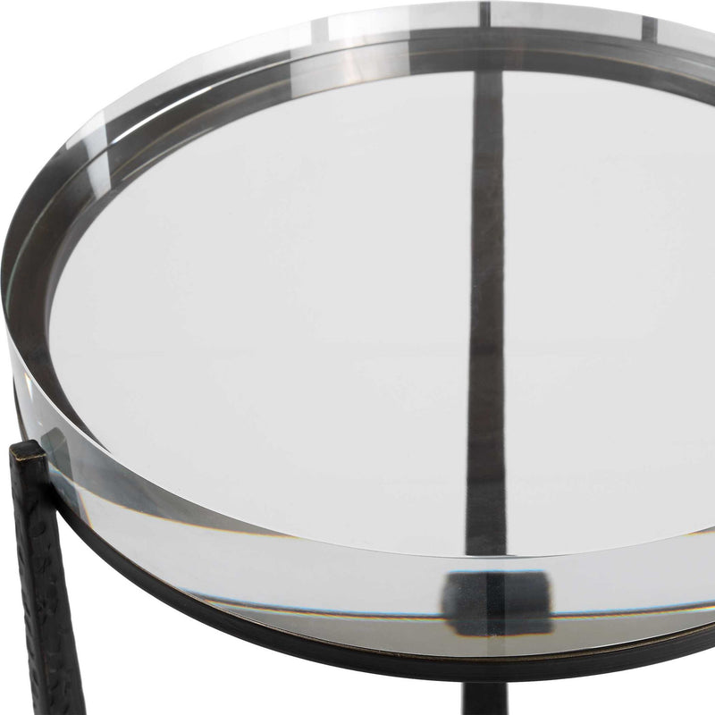Midas - Round Accent Table - Dark Bronze
