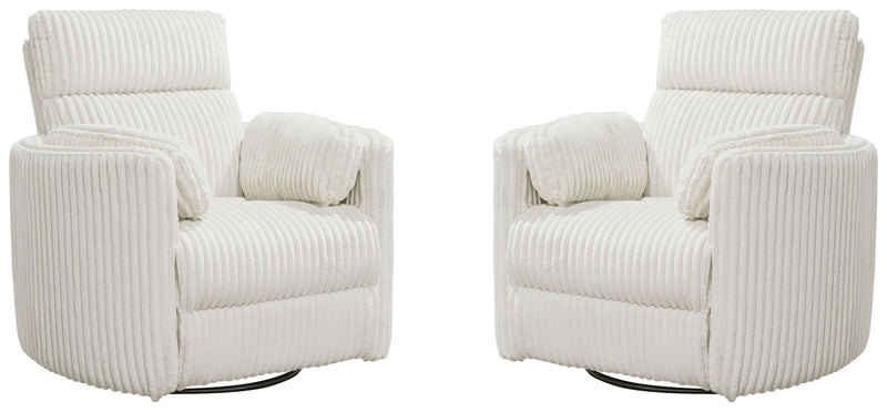 Radius - Power Swivel Glider Recliner (Set of 2) - R&R Furniture Gallery (Fountain Valley, CA)