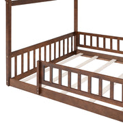 Bed House Bed Frame With Fence - R&R Furniture Gallery (Fountain Valley, CA)
