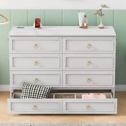 DreamHaus cabinet bed with large drawers, stylish design, and modern furniture features, shown in a contemporary bedroom setting.