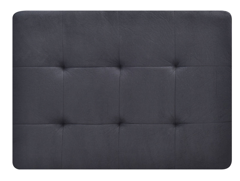Contemporary upholstered ottoman by Glory Furniture with a plush fabric finish and modern design, suitable for living room decor.