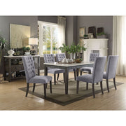 Merel - Dining Table - White Marble Top & Gray Oak - R&R Furniture Gallery (Fountain Valley, CA)