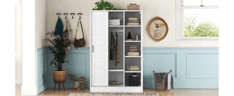 3 Door Shutter Wardrobe & Shelves - R&R Furniture Gallery (Fountain Valley, CA)