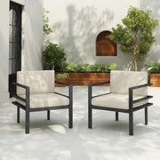 Modern Outdoor Lounge Chair With Aluminum Frame And Weather Resistant Cushions - R&R Furniture Gallery (Fountain Valley, CA)