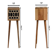 Inlay Bone Inlay Drawer Nightstand - R&R Furniture Gallery (Fountain Valley, CA)