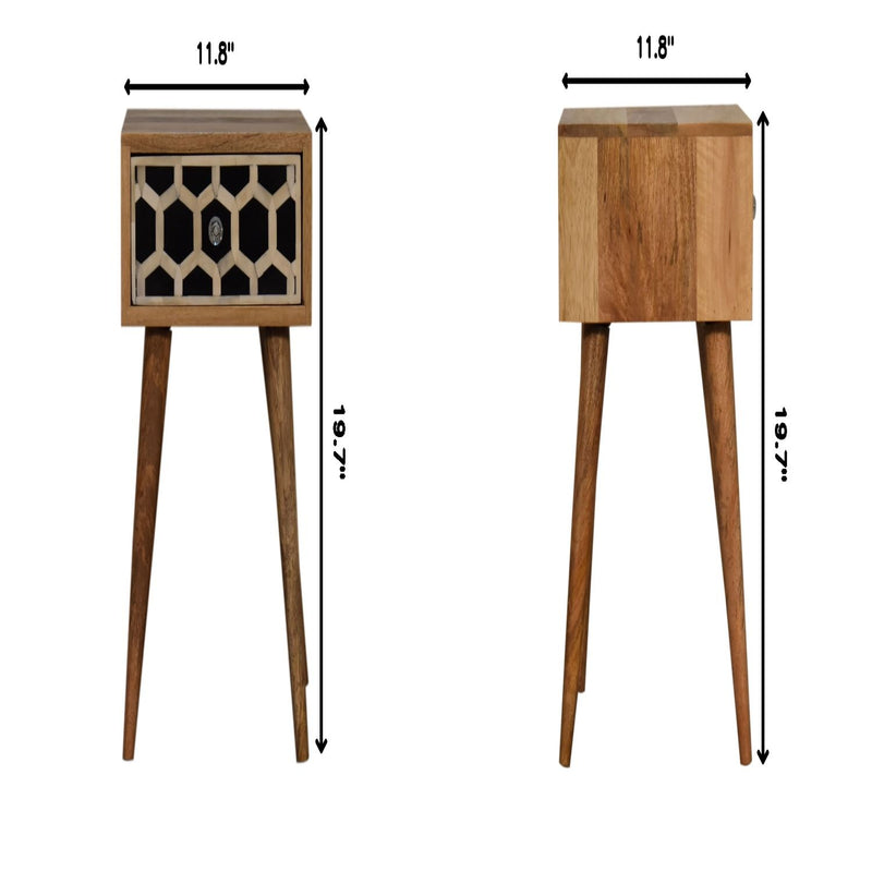 Inlay Bone Inlay Drawer Nightstand - R&R Furniture Gallery (Fountain Valley, CA)