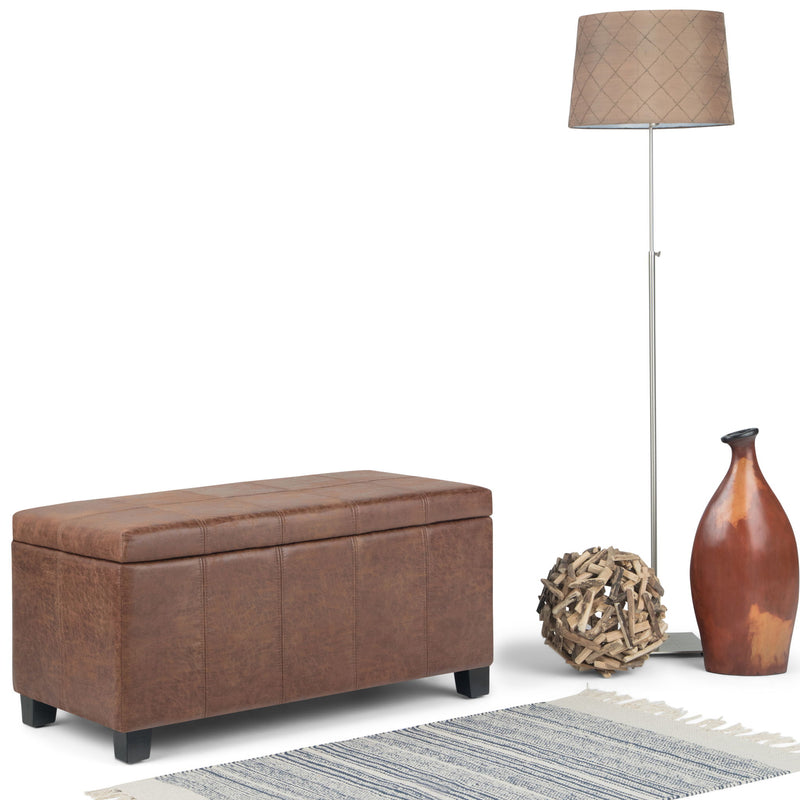 Dover - Upholstered Storage Ottoman Bench - R&R Furniture Gallery (Fountain Valley, CA)