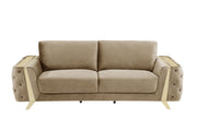 1051 - Contemporary Velvet Sofa - R&R Furniture Gallery (Fountain Valley, CA)