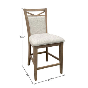 Americana Modern Dining - Upholstered Counter Chair (Set of 2) - Cotton
