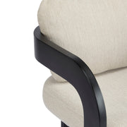 Dining Chairs With Pillow Back (Set of 2) - Beige / Black - R&R Furniture Gallery (Fountain Valley, CA)
