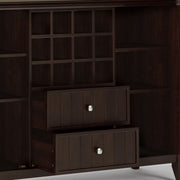 Bedford - Sideboard Buffet And Wine Rack - Dark Chestnut Brown - R&R Furniture Gallery (Fountain Valley, CA)