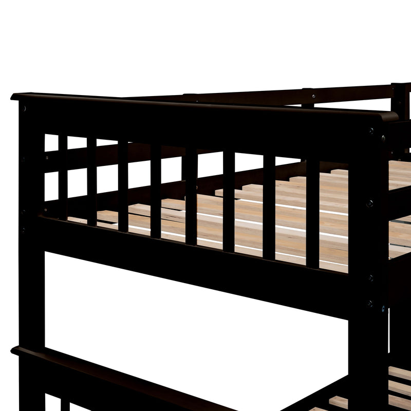 Bunk Bed With Twin Size Trundle, Storage And Guard Rail For Bedroom - R&R Furniture Gallery (Fountain Valley, CA)
